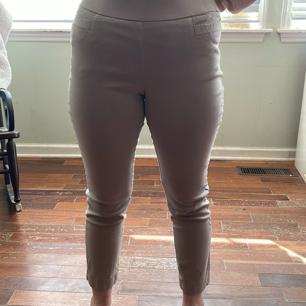 Kim Rogers trouser stretchy pants.  Beige.  Size 4S. Like new.